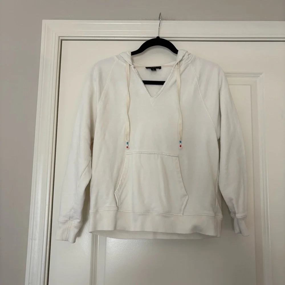 J.Crew Women’s White Long Sleeve Hoodie